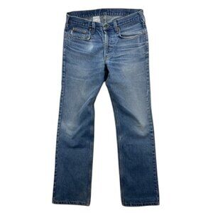 Carhartt B480 Jeans Men’s Blue Straight Fit Distressed Workwear Denim 36x34